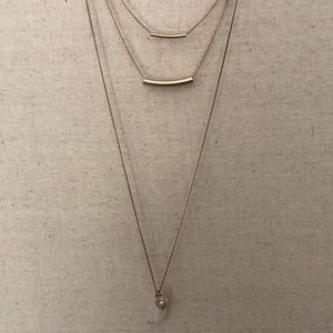 Gold layered necklace